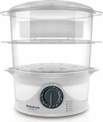 Image de Cuiseur Vapeur Taurus Salutecook 800W Blanc