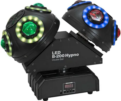Zdjęcie produktu dla EUROLITE LED B-200 Hypno Double Ball Strahleneffekt (51918826)