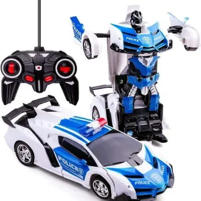Produktbild von 2 in 1 Rennauto Roboter mit Fernbedienung für Kinder ab 4 Jahren, Transformer Auto -  ROBOCAR