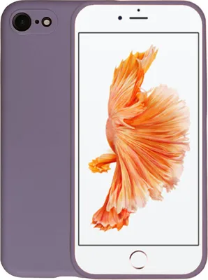 Produktbild von Handyhülle für iPhone 6/6s  Plus Silikonhülle - Backcover Siliconen Case - Lila Grau