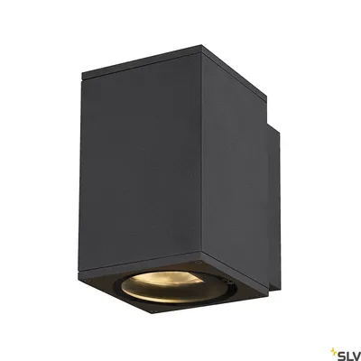 Produktbild von SLV 1003417 ENOLA SQUARE M single Outdoor LED Wandleuchte anthrazit CCT 3000/4000K IP65