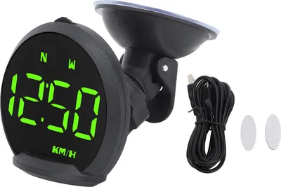 Image de GPS -HUD -Direction de la vitesse Distance d'entraînement Alarme de survitesse Multifonctionnel tachymètre universel à LED pour véhicules