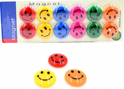Zdjęcie produktu dla Buźki Emotki Magnesy Na Lodówkę 12Szt