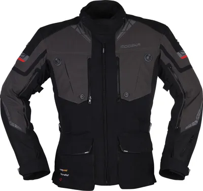 Produktbild von Modeka Panamericana 2 Motorrad Textiljacke, schwarz/grau, 5XL