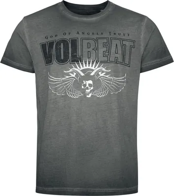 Produktbild von Volbeat T-Shirt Herren Logo grau Band-Merch, Bands 100% Baumwolle S