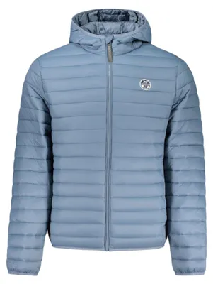 Produktbild von Herrenjacke Blau: Leichte Kapuzenjacke mit Reißverschluss und Taschen