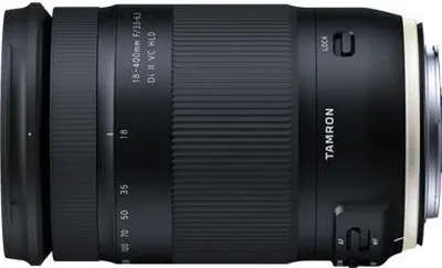 Produktbild von Tamron 18-400mm F/3.5-6.3 Di II VC HLD, Ultra-Tele-Zoomobjektiv, 16/11, 18 - 400 mm, Bildstabilisator, Nikon F, Autofokus
