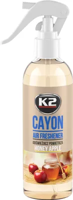 Zdjęcie produktu dla Odświeżacz powietrza do samochodu K2 CAYON HONEY APPLE 250ml