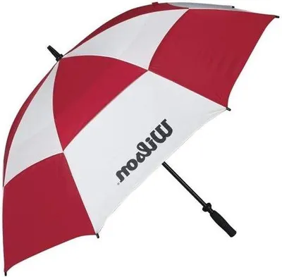 Produktbild von Famanu Regenschirm Sturmfest - 157 cm - Weiß/Rot