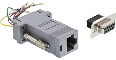 Productafbeelding van InLine® 68889B adapter, 9-polige Sub D-aansluiting naar RJ45-aansluiting