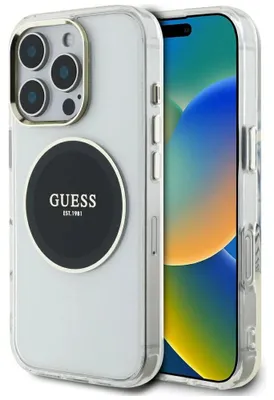 Produktbild von Guess Schutzhülle MagSafe iPhone 16 Pro Max Schwarz