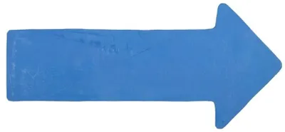 Produktbild von Multipack 10pcs Pfeil Bodenmarker blau