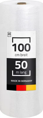 Produktbild von LOGIC PACK 1x Luftpolsterfolie 50my Noppenfolie Verpackungsmaterial 100 cm x 50 m