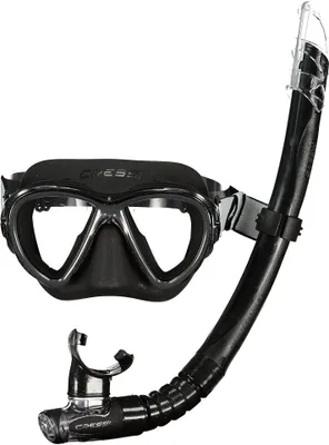 Productafbeelding van Cressi masker Fiji, snorkel Gamma, duikbril. Universele maat, geschikt voor zowel mannen als vrouwen, volwassenen. Trefwoorden: masker, snorkel, duikbril