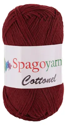 100g Strickgarn Cottonel Uni Häkelgarn Strickwolle weinrot