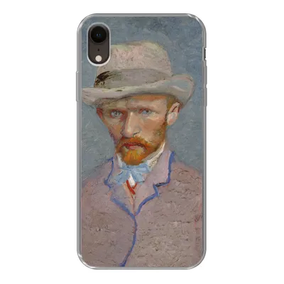 Produktbild von MuchoWow® Handyhülle Schutzhülle Hülle für iPhone XR Selbstporträt - Vincent van Gogh Silikon Softcase Handy Hülle - Schutzdeckel