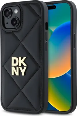 Image de Dkny Dkhcp15Spqdslk Iphone 15 6.1 Czarny/Black Quilted Stack Logo