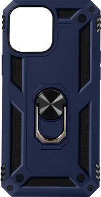 Imagen del producto de Funda híbrida para Apple iPhone 13 con soporte de anillo, color azul