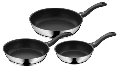 Productafbeelding van WMF Devil koekenpan set, 3-delig, 20 cm + 24 cm + 28 cm, artikelnummer 7116001579, EAN-code 4000530686602