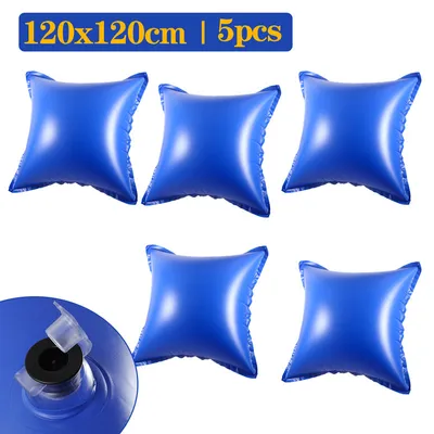 Obrázok produktu pre Clanmacy 5ks bazénová poduška bazénová zimná vzduchová poduška 122 x 122 x 60 cm, bazénová poduška, vzduchová poduška, zimná poduška na zazimovanie bazéna
