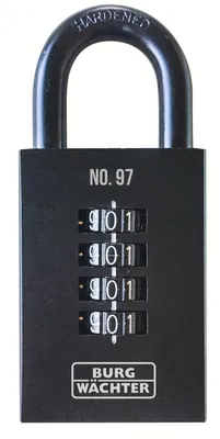Produktbild von BURG-WÄCHTER Zahlen-Vorhängeschloss Numero 97 50 schwarz