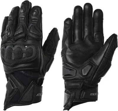 Image de Gants de moto courts Modeka Evox, noir, taille 9