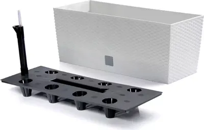 Produktbild von NABBI Selbstbewässernder Kunststofftopf DRTC500 50 cm - weiß