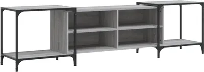 Produktbild von vidaXL TV-Schrank Grau Sonoma 203x37x50 cm Holzwerkstoff