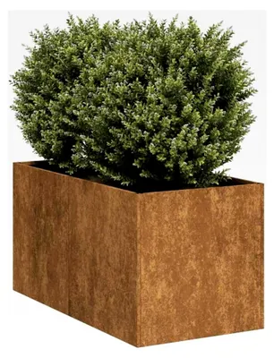 Produktbild von Töpfe und Pflanzgefäße aus wetterfestem Stahl, rostig, 40 x 80 x 40 cm