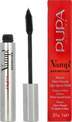 Zdjęcie produktu dla PUPA Milano Vamp!, Czarny, Extra Black, Kolorujący, Definicja, Zwiększanie objętości, 9 ml, Kobiety, Zdefiniowany