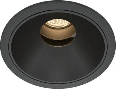 Image de Maytoni LED encastré 10W, rond, noir, blanc chaud, 570lm, IP20