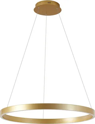 Produktbild von Lucande LED-Hängeleuchte Yonam, Ø 80 cm, 1-flg., gold, CCT