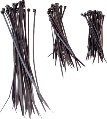 Produktbild von Kabelbinder Set 9-12-20 cm 75 teilig Schwarz