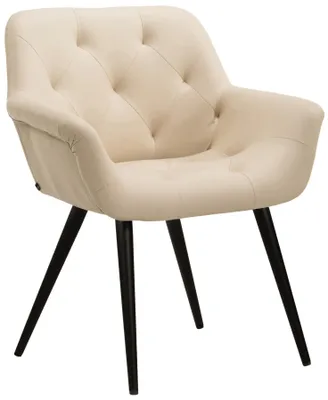 Produktbild von CLP Esszimmerstuhl Langford Metallgestell creme Material Kunstleder