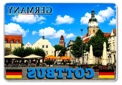 Produktbild von Cottbus Deutschland Kühlschrankmagnet Souvenir Reiseandenken Fridge Magnet