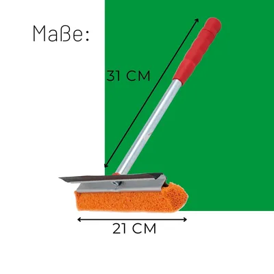 Immagine prodotto di Novaliv 10x tergivetro per auto 21 cm con manico in metallo-plastica 31 cm con labbro tergivetro e spugna in gomma Tergivetro per auto Pulitore per parabrezza auto