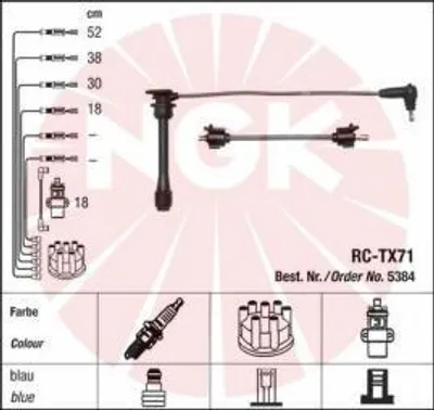 Produktbild von NGK Zündleitungssatz  5384