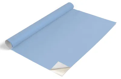 Zdjęcie produktu dla Folia meblowa Tulup – folia samoprzylepna do mebli – folia samoprzylepna 65 x 130 cm – folia meblowa do szaf – folia do mebli – folia meblowa do kuchni – wodoodporna – zmywalna – samoprzylepna – bez pęcherzyków powietrza – jasnoniebieska