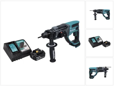 Produktbild von Makita DHR 202 RT1 Akku Kombihammer 18 V 2,0 J SDS Plus + 1x Akku 5,0 Ah + Ladegerät
