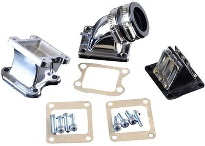 Productafbeelding van 32 mm inlaatmanifold-adapter - Vervangingsset - Hoge kwaliteit - Geschikt voor 2-takt scooters - Verbetert de brandstofefficiëntie - Geschikt voor...