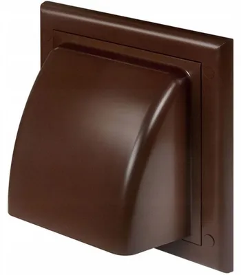 Produktbild von Awenta Abluftgitter mit Rückschlagklappe Ø 150 mm Braun