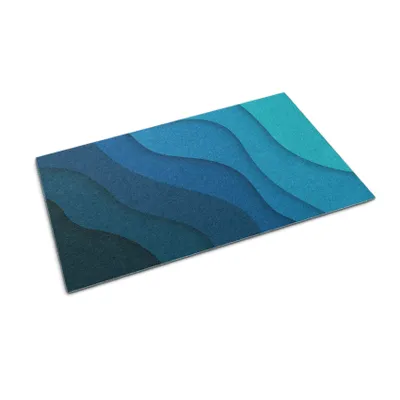 Obrázok produktu pre Rohožka na dvere - Rohož na zachytávanie nečistôt - Nekĺzavá vnútorná vonkajšia rohož - 60x40 cm - Modrý gradient