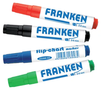 Produktbild von Franken Z2203, 4 Stück(e), Schwarz, Blau, Grün, Rot, Weiß, Kunststoff, Tube, 2 mm