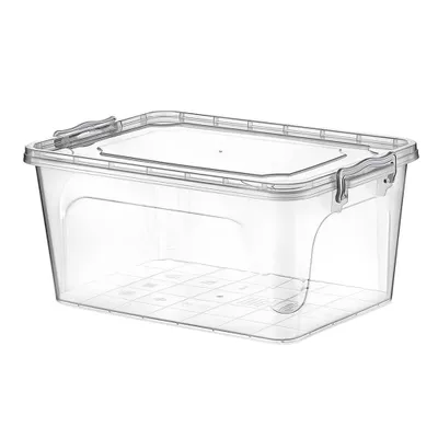 Produktbild von Aufbewahrungsbox Aufbewahrungsbehälter Transparentbox Kunststoffbox Klappbox Plastikbox mit Deckel 20L