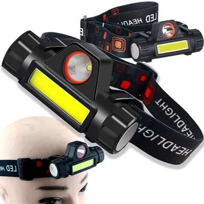 Produktbild von Stirnlampe mit Magnet 4-in-1 COB Stirnleuchte für den Kopf schwarz PrzydaSie