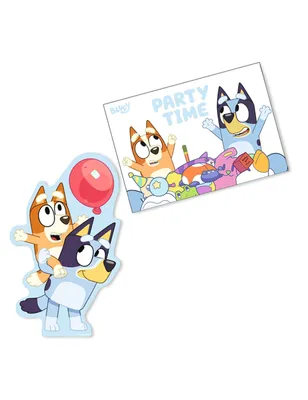 Obrázok produktu pre séria "Bluey" | 8 pozvánok a obálok