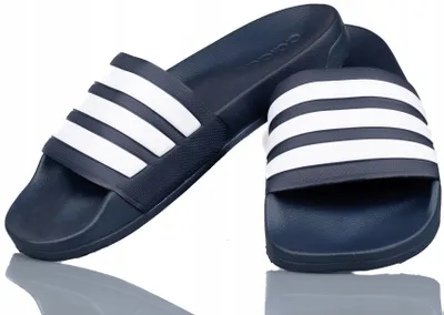 Zdjęcie produktu dla Adidas Adilette Cloudfoam, Męski, Dorosły, Slajdy, Niebieski, Biały, Wzór, 36.7 (36 2/3)