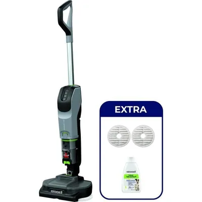 Immagine prodotto di BISSELL SpinWave + Vac Pet Select Pulitore per pavimenti duri a batteria, 25,9 V, 3 modalità, 70 min di autonomia, senza fili