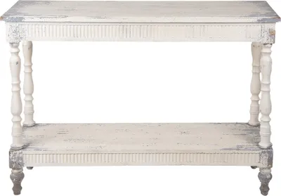 Immagine prodotto di Tavolino Clayre & Eef 110x35x78 cm in legno bianco