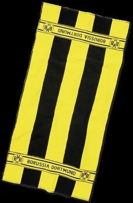 Produktbild von Borussia Dortmund Duschtuch Blockstreifen  70 x 140 cm
